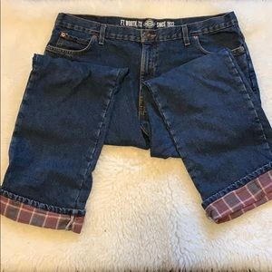 Men’s Flannel lined Dickies Jeans | Size 38x32 |